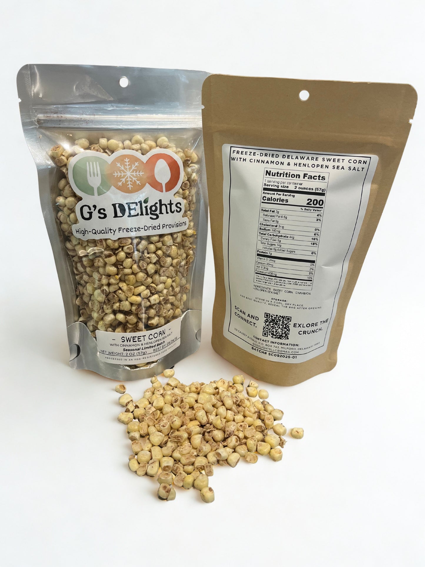 Sweet Corn Kernels (Cinnamon + Sea Salt) - Freeman Farms