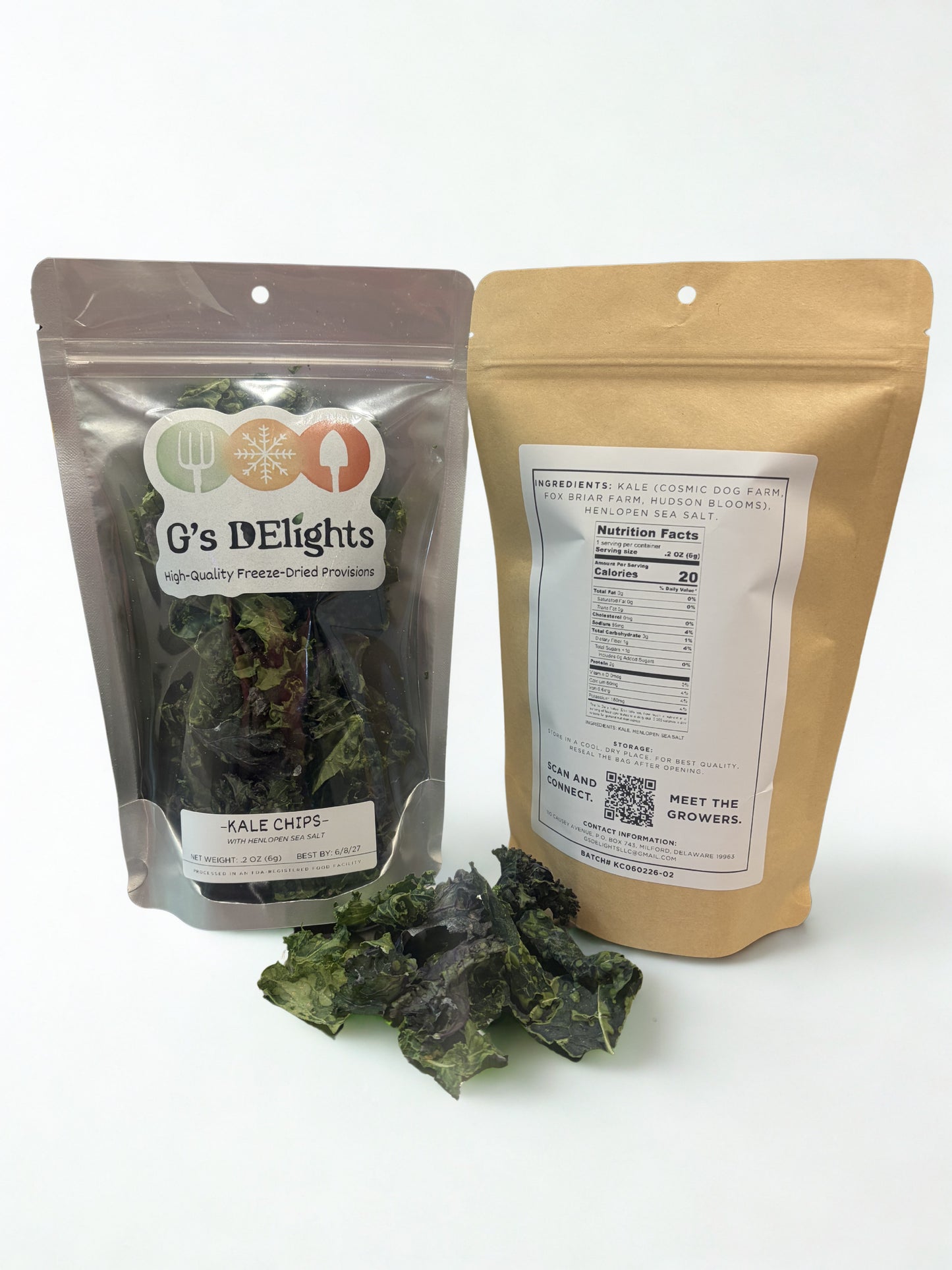 Kale Chips w/ Henlopen Sea Salt