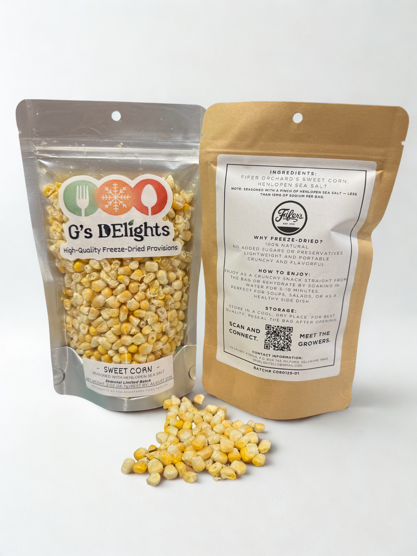 Sweet Corn Kernels (Henlopen Sea Salt) - Fifer Orchards