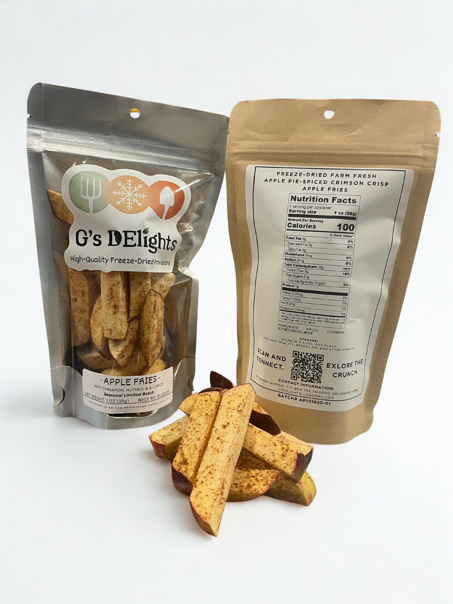 Farm Fresh Freeze-Dried Apple Pie–Spiced Apple Fries