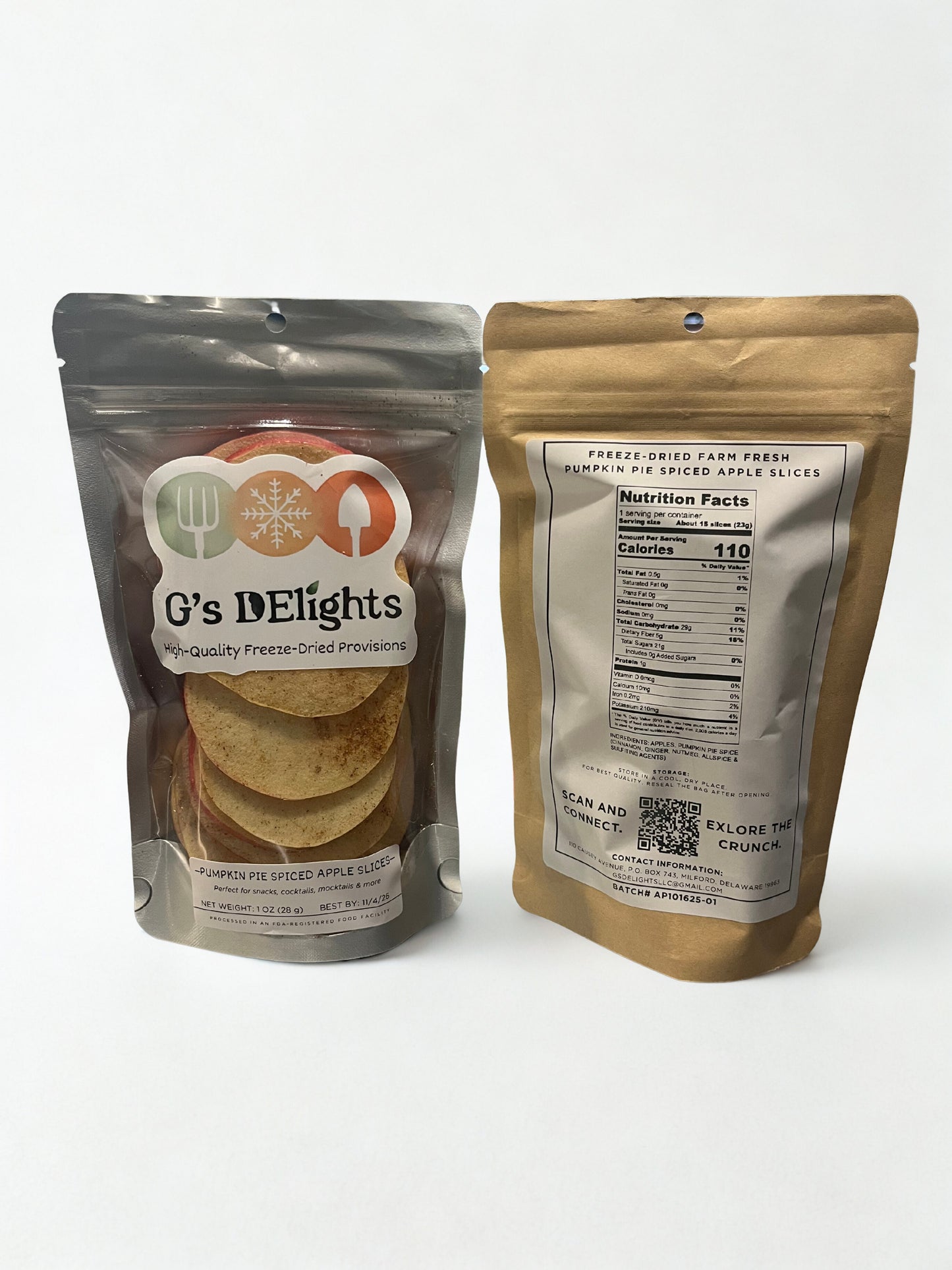 Farm Fresh Freeze-Dried Pumpkin Pie Spiced Apple Slices