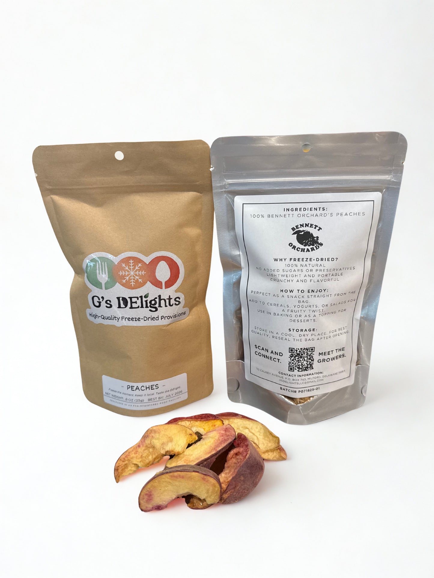 Bennett Orchards Freeze-Dried Peaches