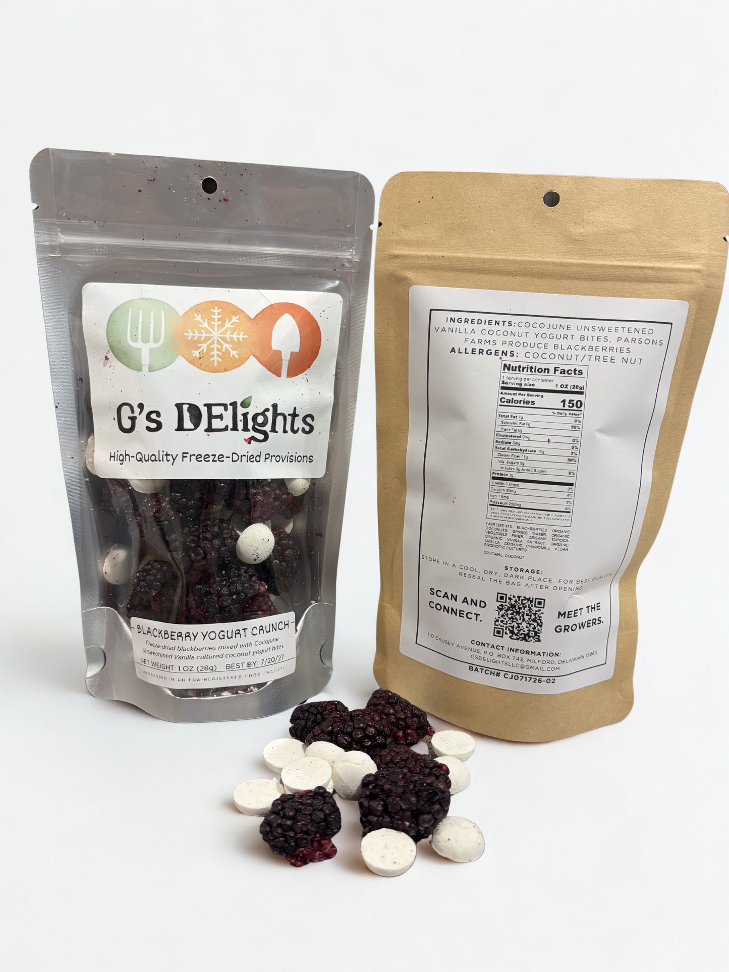Blackberry Vanilla Coconut Yogurt Crunch