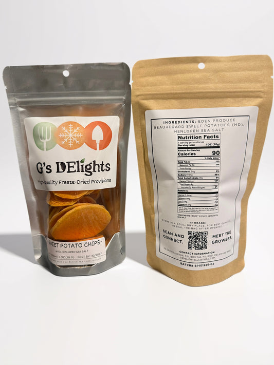 Sweet Potato Chips w/ Henlopen Sea Salt