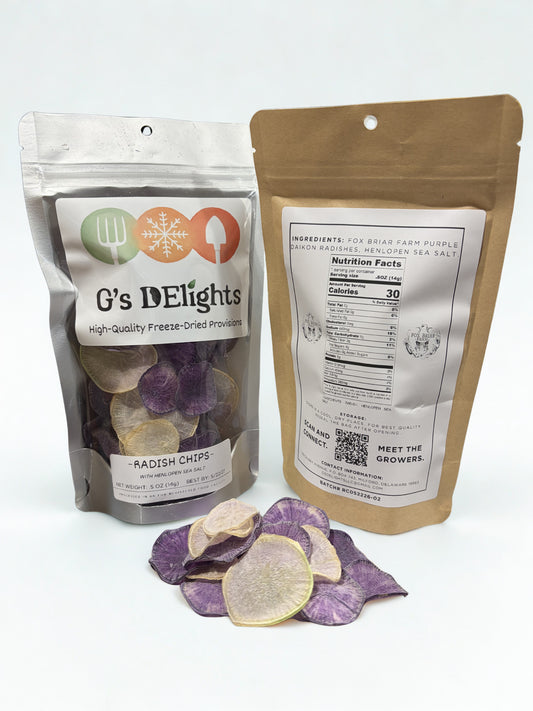 Radish Chips w/ Henlopen Sea Salt