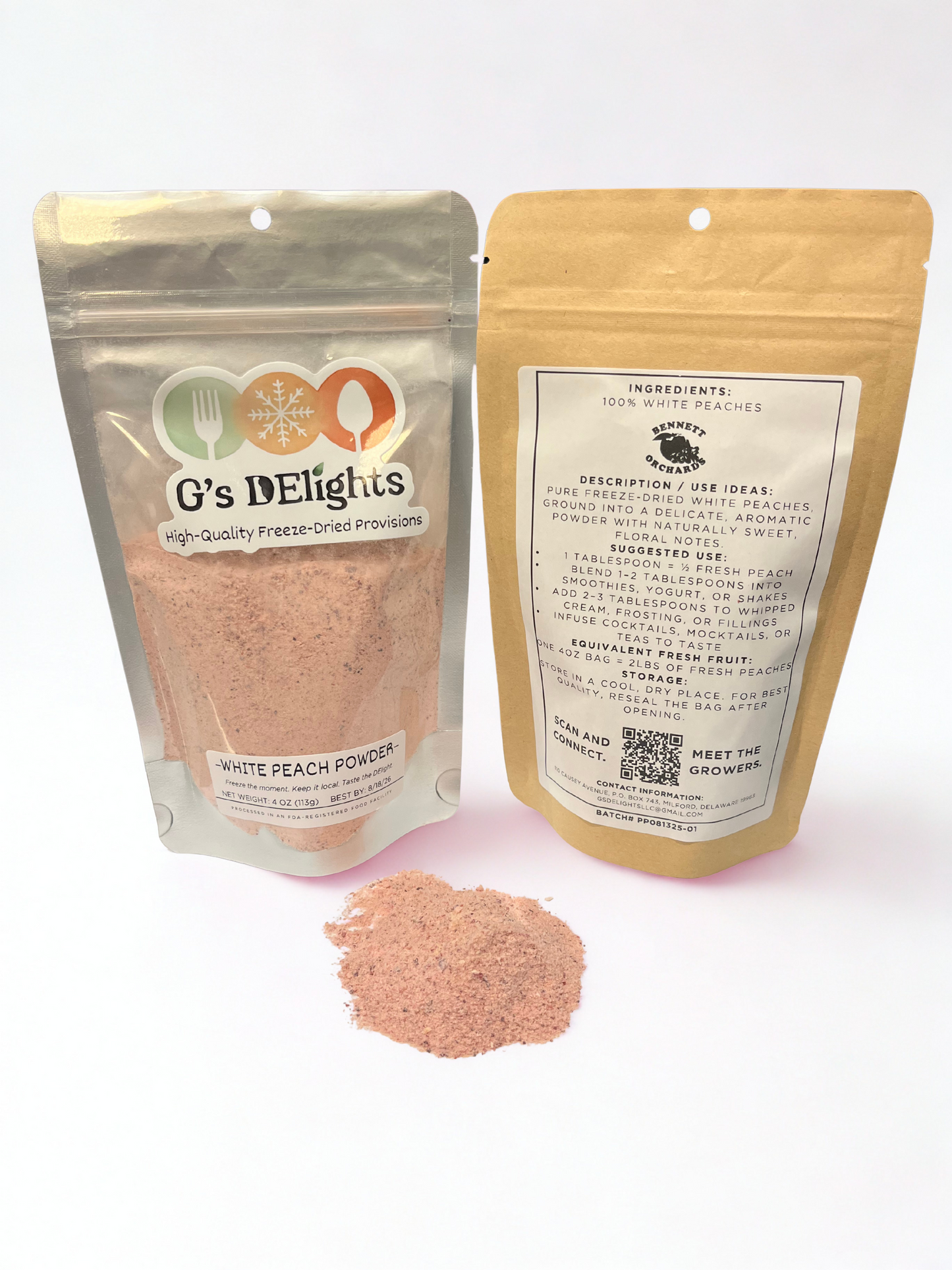 Bennett Orchards White Peach Powder