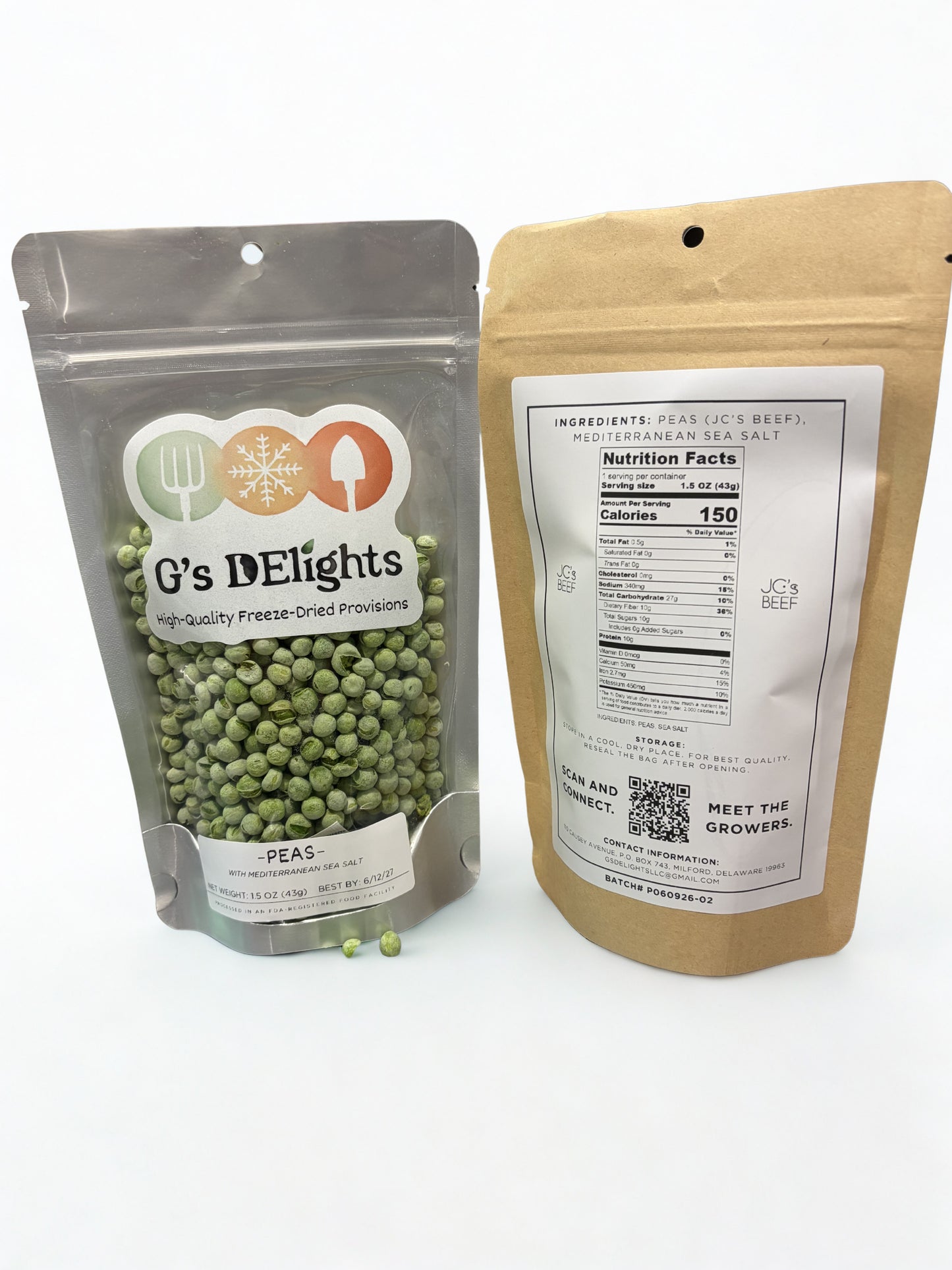 Peas w/ Mediterranean Sea Salt