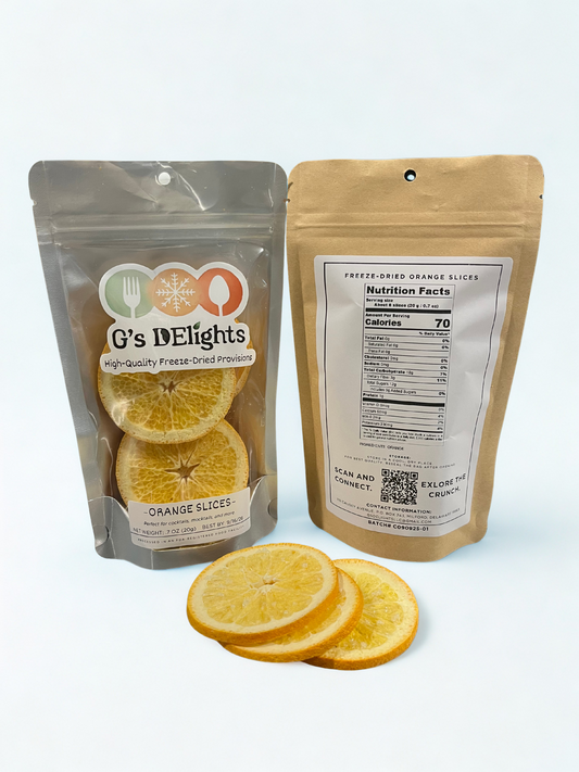 Freeze-Dried Orange Slices
